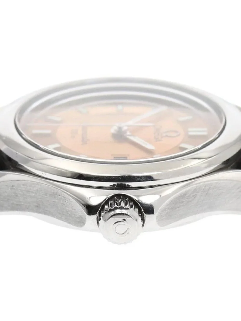OMEGA Seamaster120 2571.62 Date Orange Dial Quartz Ladies Watch_968544
